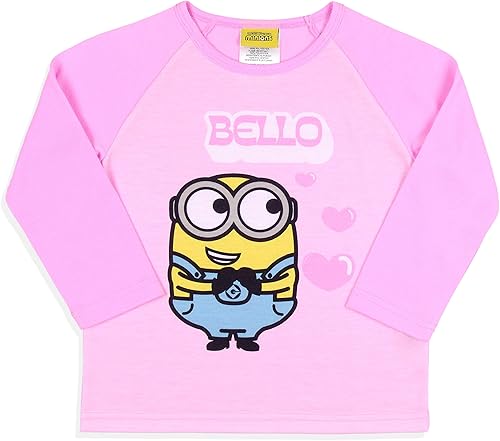 Miniatura 2 de INTIMO Despicable Me Minions Chibi Bello Raglan - Conjunto de pijama para dormir, Multi colorido