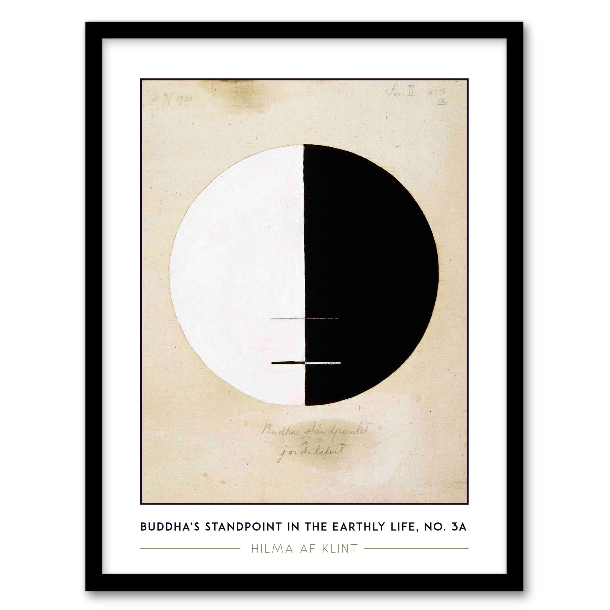 Artery8 Hilma Af Klint Buddhas Standpoint In The Earthly Life Living Room Artwork Framed Wall Art Print A4