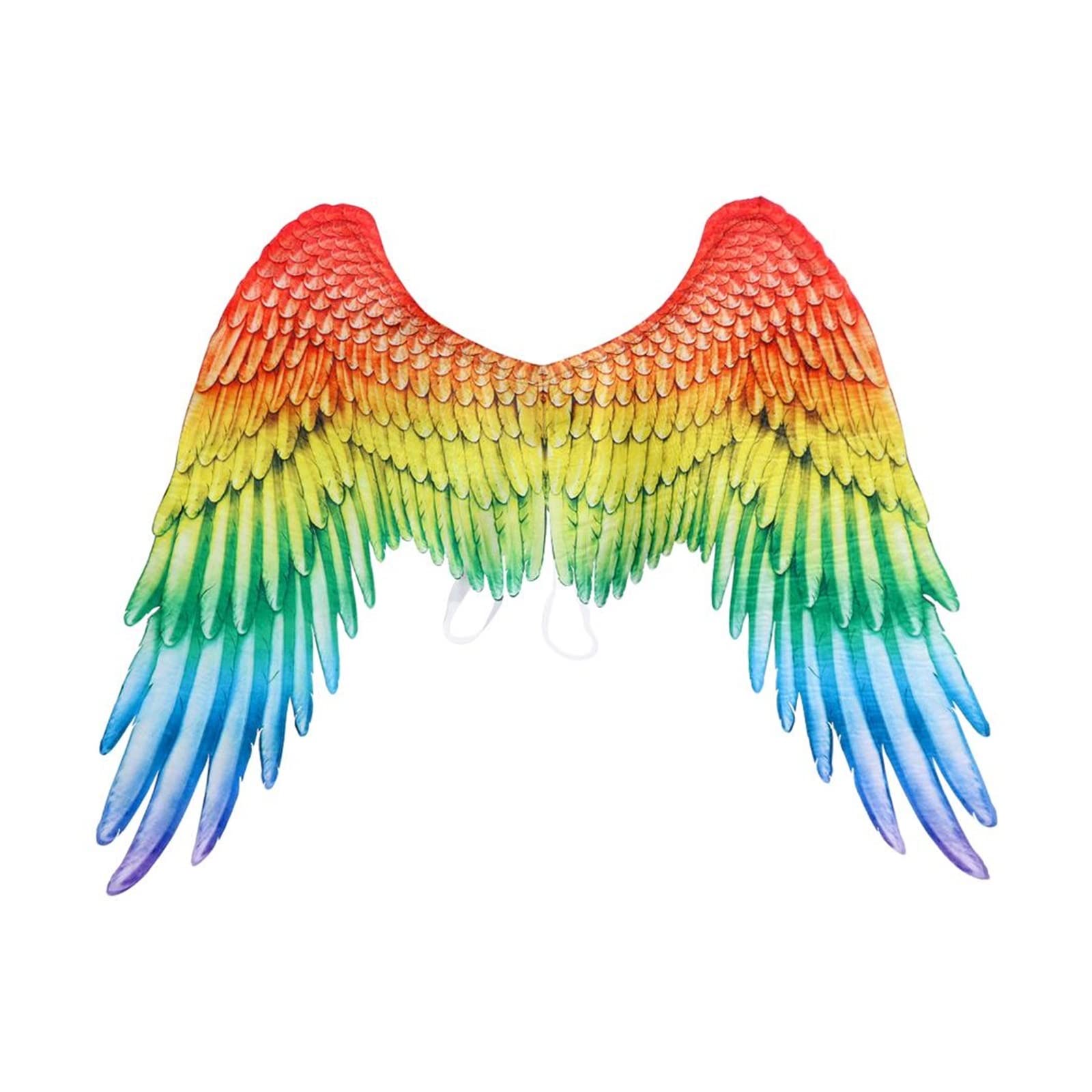 Amazon.co.jp: カラフルな虹の天使の羽カーニバルハロウィンゲイ