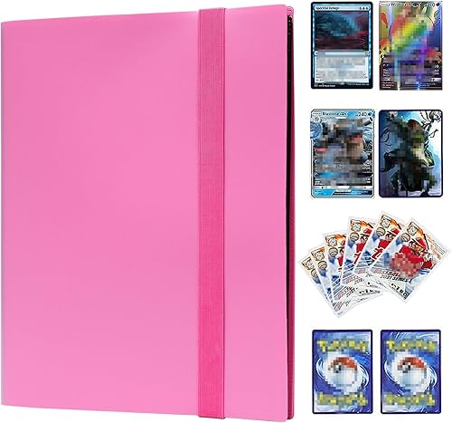 Miniatura 6 de GEAoffice Carpeta de tarjetas con 9 bolsillos, 360 bolsillos para tarjetas estándar, carpeta de colección de tarjetas de carga lateral para MTG,