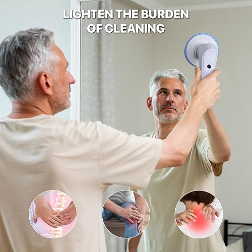 Miniatura 7 de Lavador eléctrico giratorio inalámbrico con 6 cabezales de cepillo reemplazables