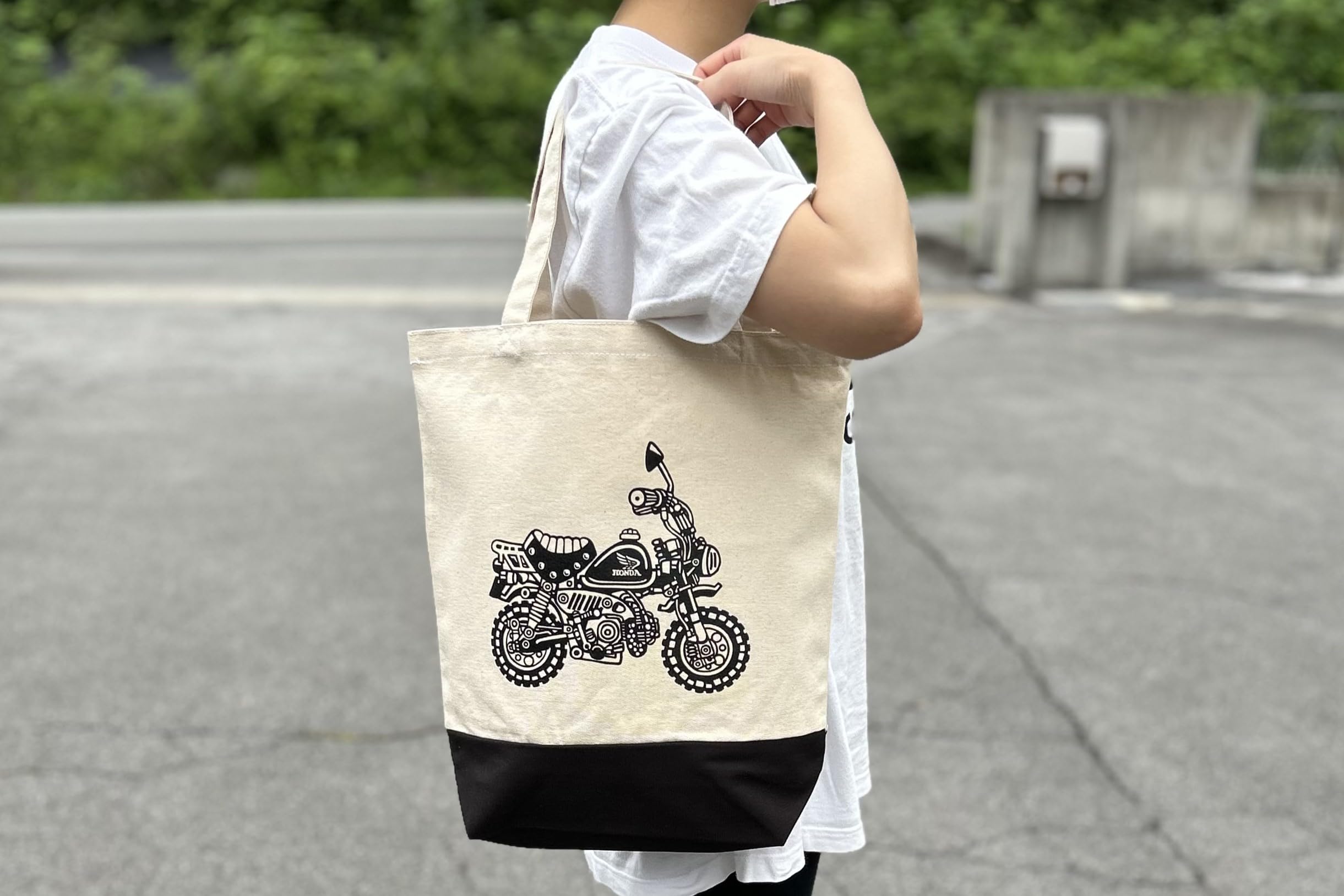 Amazon.co.jp: ミニモト キャンバス トートバック Z50Jモンキー 