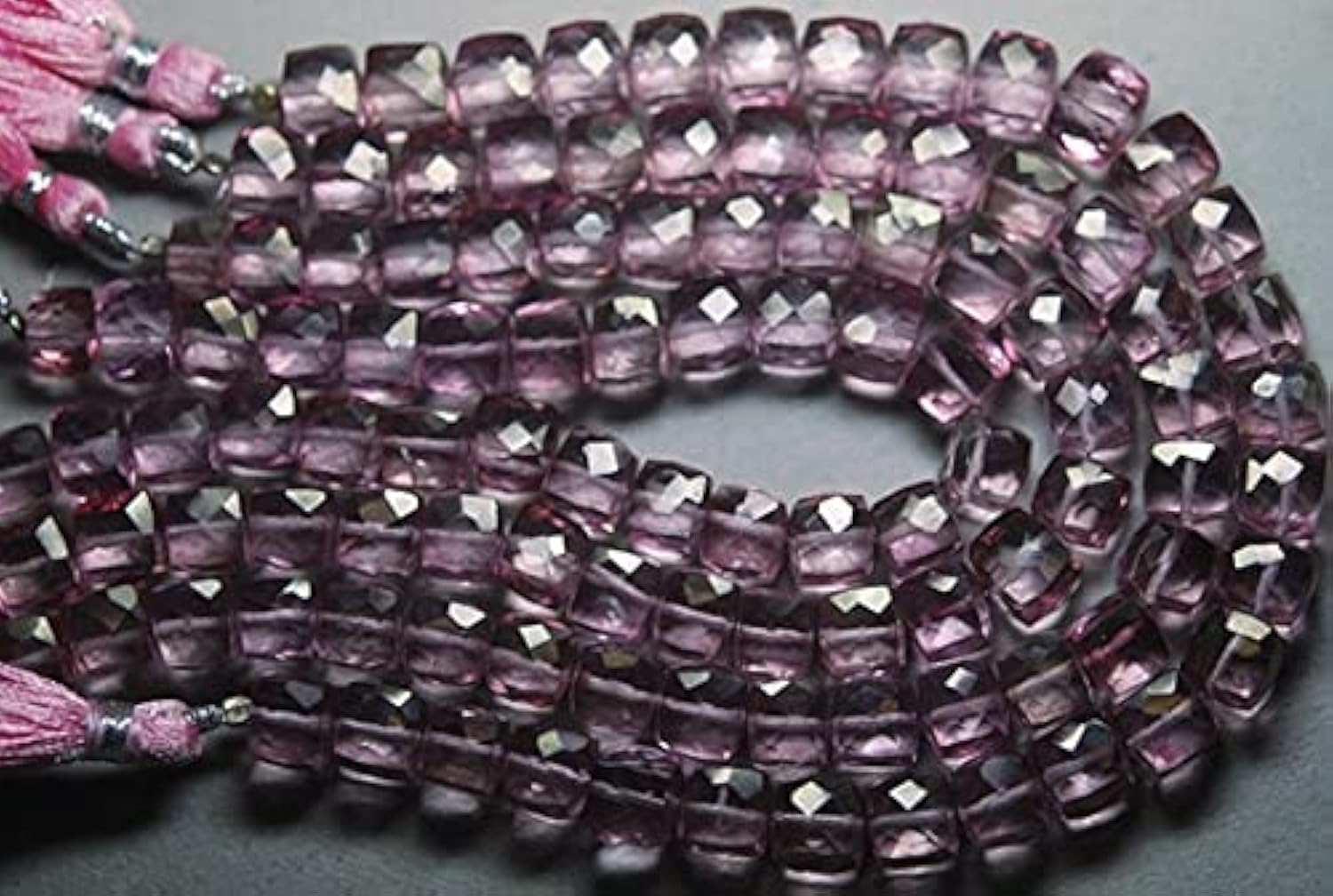 Quartz mystique rose AAA pour bijoux haut de gamme, briolettes 3D 6-8mm LKBEADS