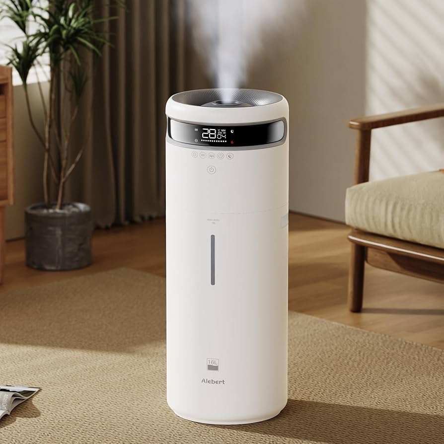 加湿器 16L 超大容量加湿器 静音 UV除菌 リモコン付き 空焚き防止 省エネ Amazon.co.jp: Alebert 加湿器 大容量 16L 最大60畳適用 【メーカー