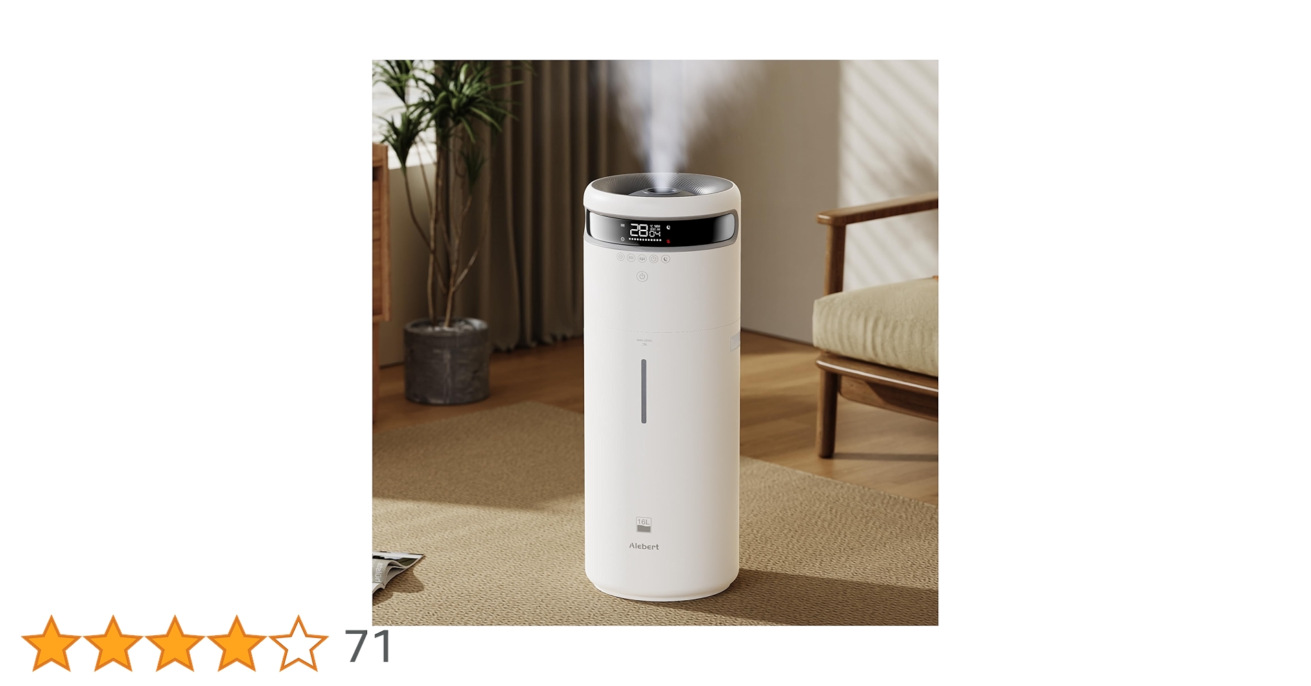 加湿器 大容量 16L 最大60畳適用　リモコン付き アロマ対応 Amazon.co.jp: Alebert(アレベルト) 加湿器 大容量 16L 最大60畳適用