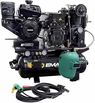 EMAX 3 in 1 Air Compressor - 14 HP Air Compressor, Generator, Welder with Electric Start & 5000W Generator - EGES14020T