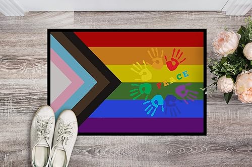 Miniatura 3 de Caroline's Treasures CK8019MAT - Felpudo de 18 x 27 pulgadas para puerta delantera, para interiores y exteriores, antideslizante, lavable, pelo