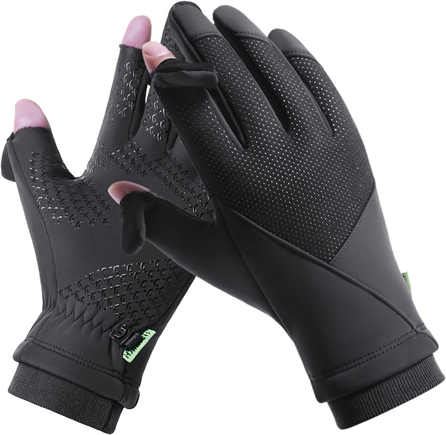 Winter Gloves Men Women, Zipper Snow Ski Gloves Touch Screen, Anti-Slip Windproof Warm Cold Weather for Cycling Large Grey2-Cover