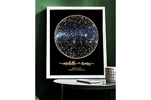 Personalized Custom Star Map Night Sky Poster - An Enchanting Way To Capture Memories
