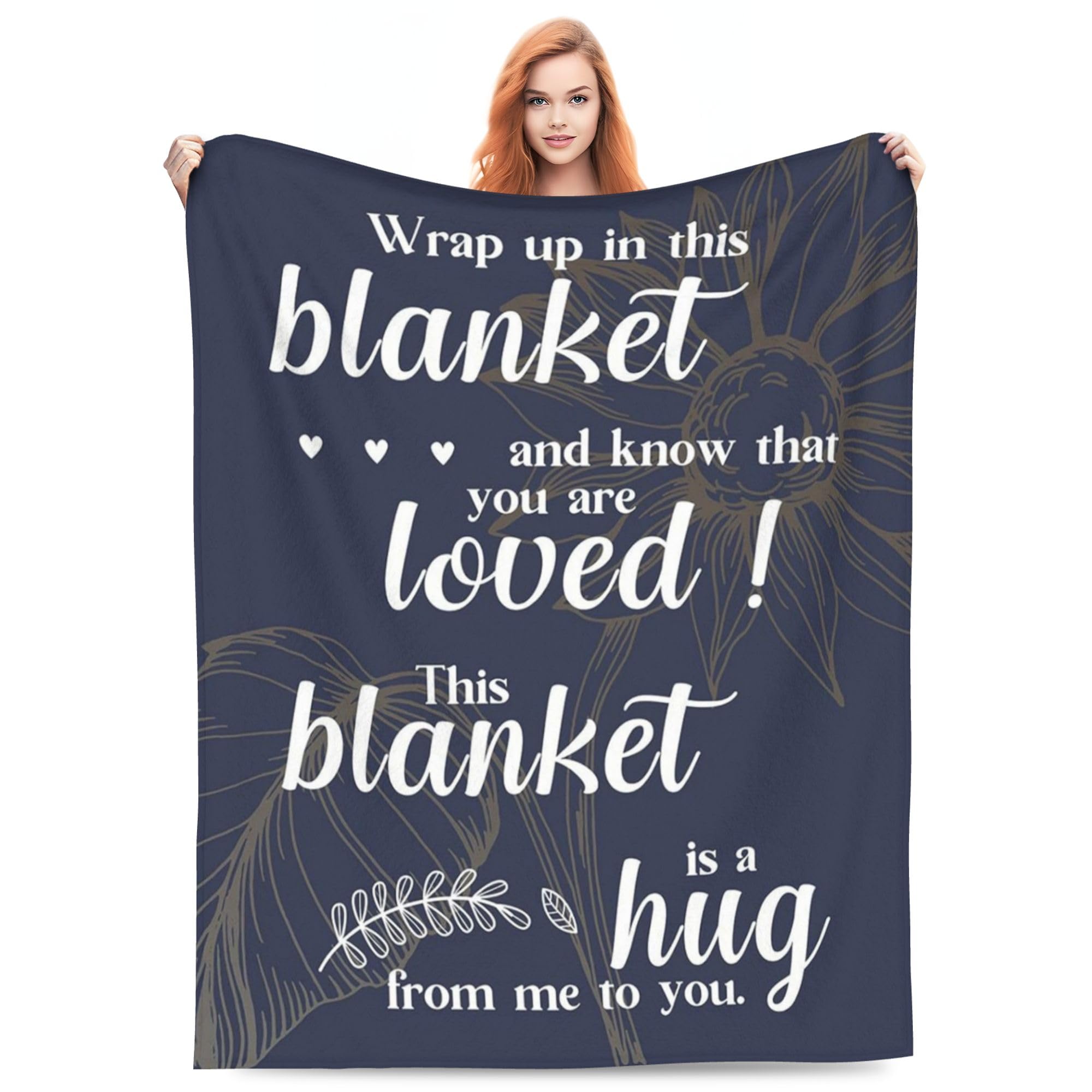 Xinvast Women's Getwellsoon Get Well Soon Fleece Throws, Inspirational Gifts For Her Him, Cancer Care Gifts For Or Men, Encouragement Healing/After Surgery/Thinking Of You Gifts, Hug Blanket 60"X50"