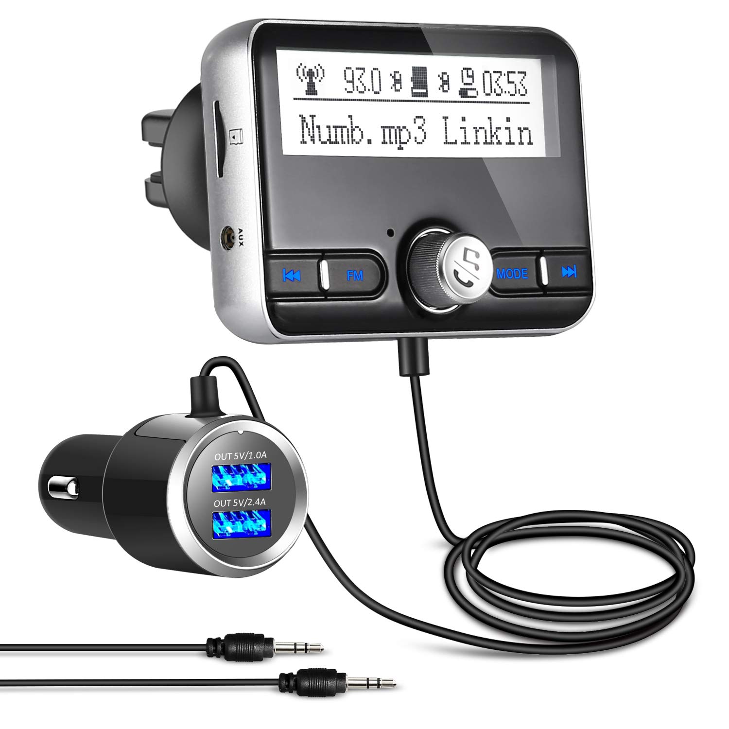 homeasy Homeasy Bluetooth FM Transmitter for Car, Wireless Radio