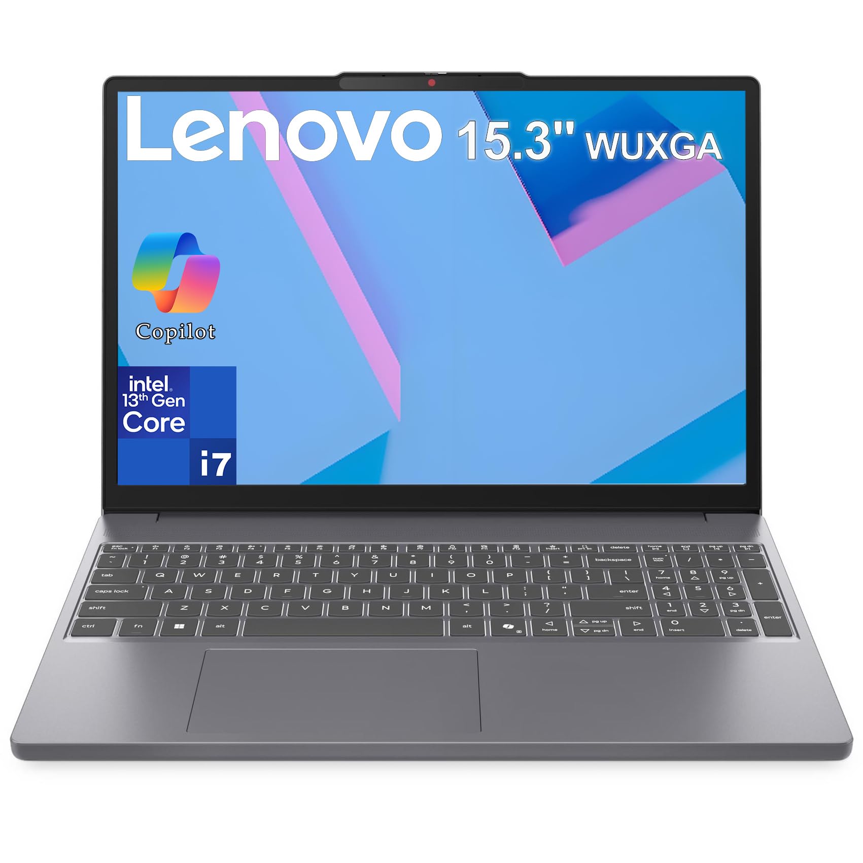 Lenovo Laptop Computer, 15" WUXGA IPS, Intel 10-Core i7-13620H, 16GB DDR5 RAM, 512GB PCIe SSD, WiFi 6, BT 5.2, Numeric Keypad, Windows 11 Home, Copilot AI PC for Professionals, Students & Business