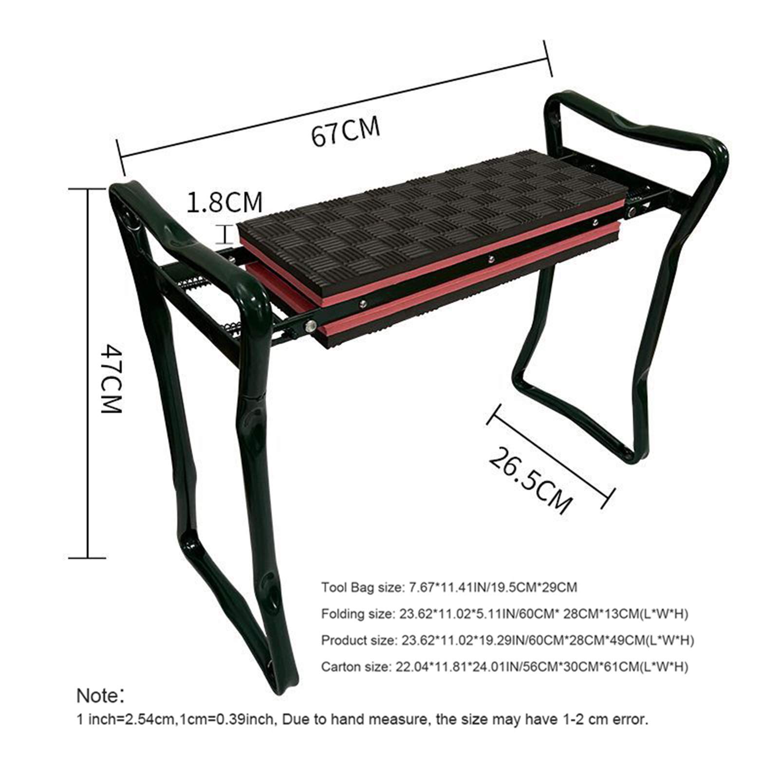Inginocchiatoio pieghevole e sedile inginocchiatoio da giardino Attrezzi da giardino 2 in 1 Inginocchiatore da giardino portatile pieghevole con maniglie Morbido cuscino per inginocchiarsi previene