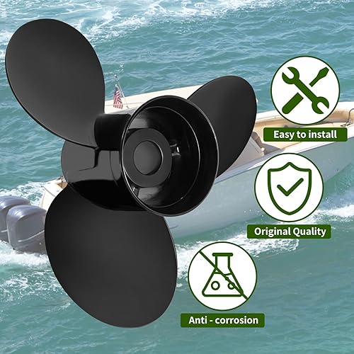 Miniatura 4 de YOUNG PROPS 15 x 17 Reemplazar OEM #48-832828A45 Hélice fuera de borda para Mercury Engine135 150 175 200 220 225 250 300HPMercruiser Alpha One