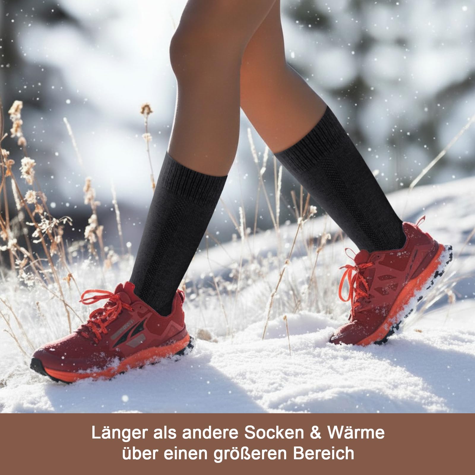 3 pary zimowych skarpet z merynosów dla mężczyzn i kobiet, wyściełane skarpety zimowe z wełny merynosów, skarpety termiczne do trekkingu, kempingu, jazdy na nartach, aktywności na