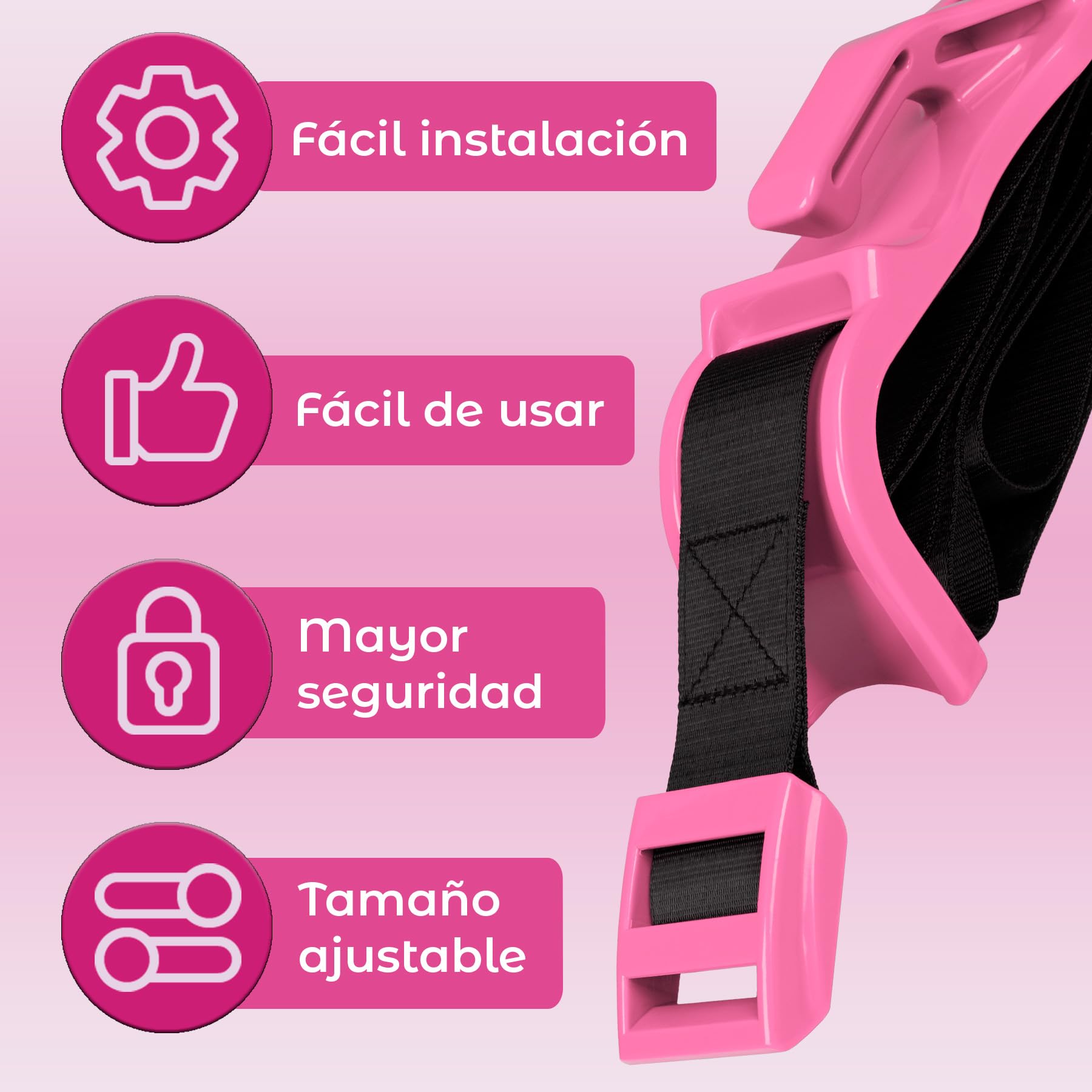 Sogni e gioia Cintura di sicurezza per auto approvata SMILES AND JOYS – Adattatore per cintura di sicurezza – Protegge il tuo bambino e riduce il rischio di pressione sulla pancia – Comoda e sicura