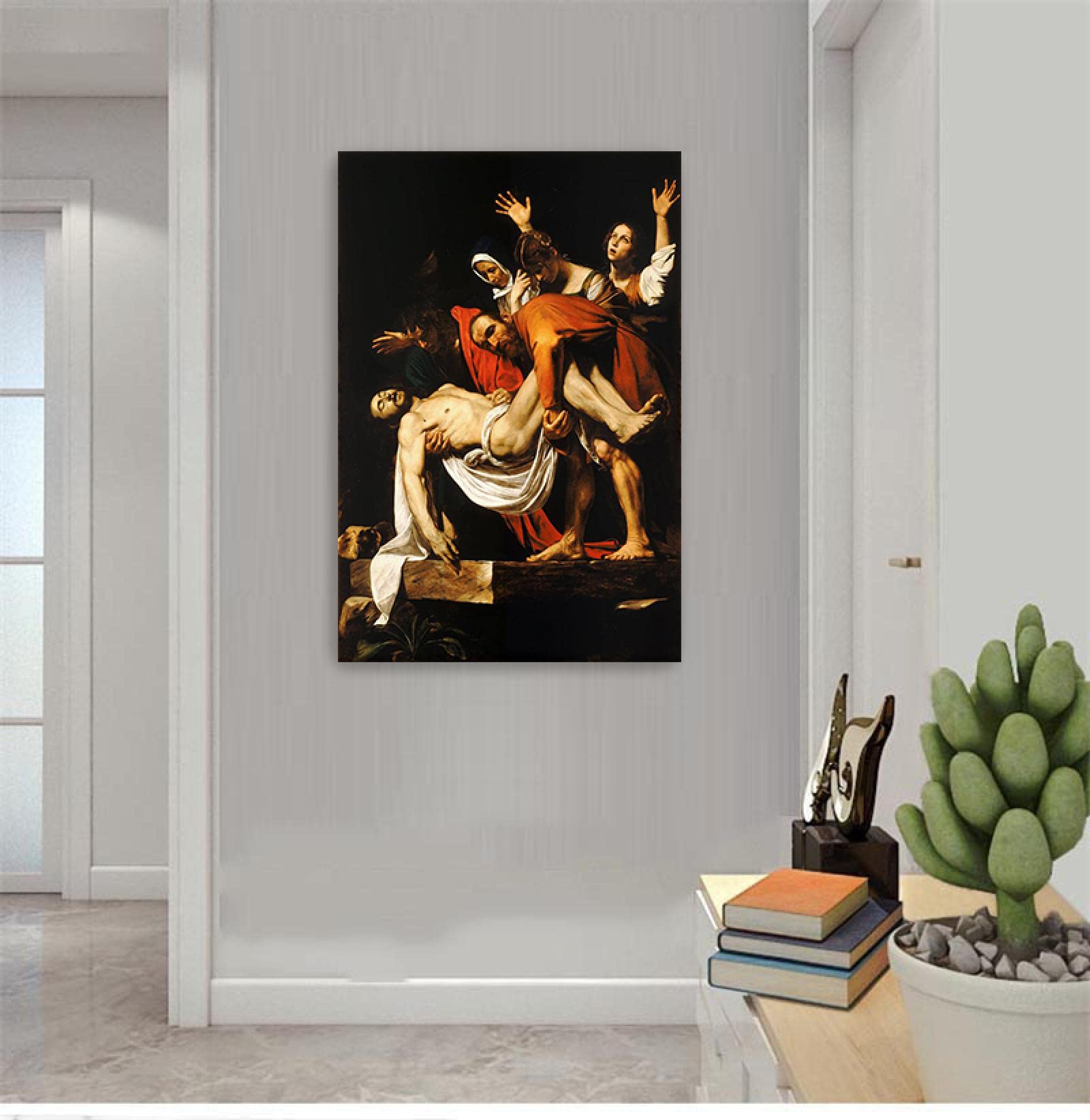 Tableau Toile Caravaggio “Cristo Alla Colonna” - Reproduction Artisanale Italienne - Sur Mesure