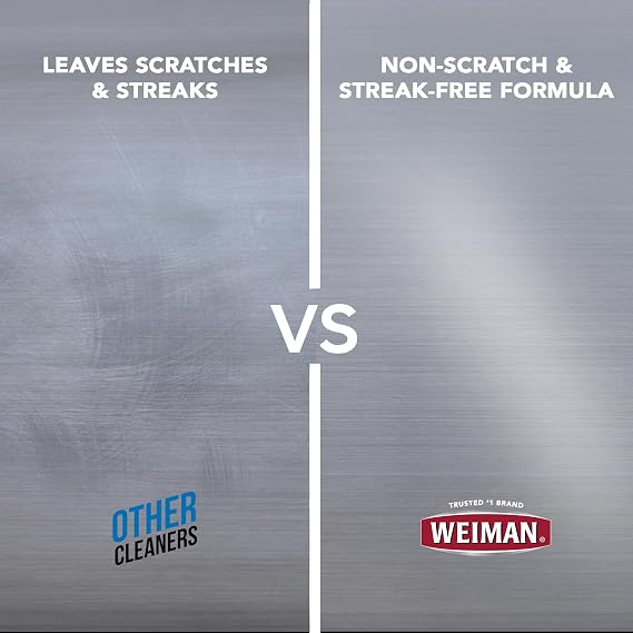Weiman Stainless Steel Wipes and Leather Wipes - Clean and Polish Appliances for a Brighter and Longer Shine - Clean, Condition and Restore Leather Surfaces - Packaging May Vary