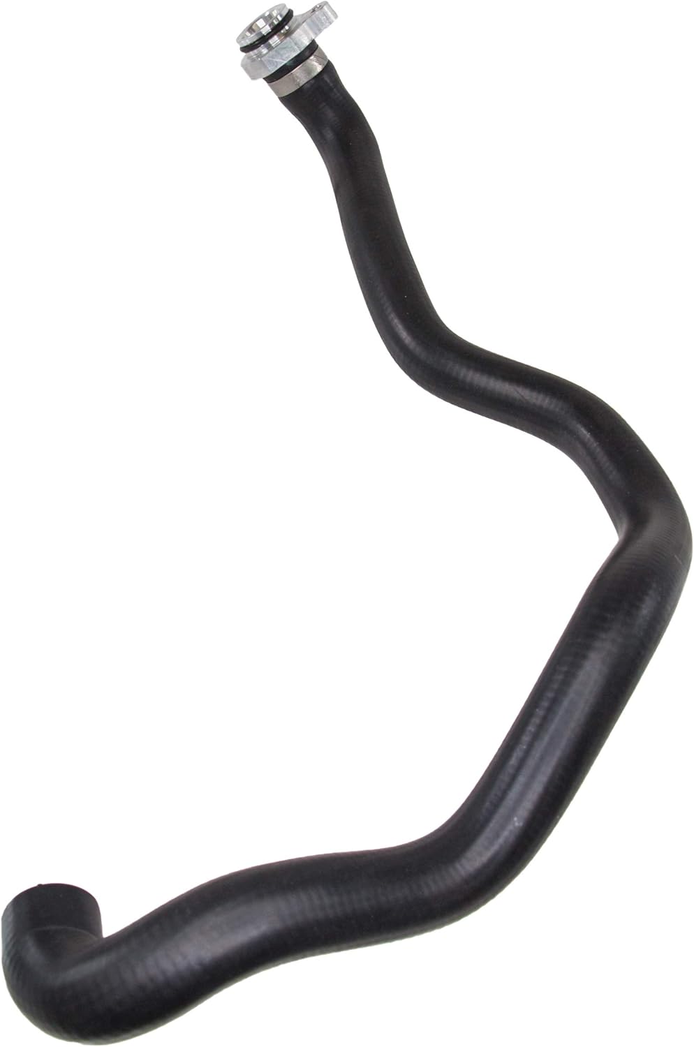 Rein CHU0465 Engine Coolant Hose for BMW with Upgraded Metal Flange - Radiator to Thermostat