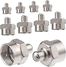 Resistenza di collegamento femmina, 75 Ohm giunto F SAT HB-Digitale 10x F-Abschlusswiderstand placcato nichel