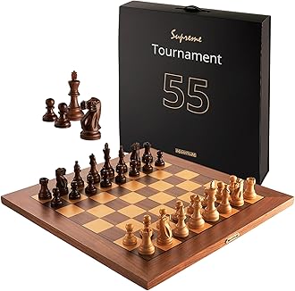 Millennium Supreme Tournament 55 Electronic Chess Board Set - Highly Accurate Move Autosensing Technology Make Playing Comfortable & Fun. MIL850