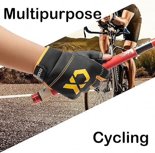 Miniatura 3 de SEIWEI Fishing Gloves 3 Fingers Cut Waterproof Sports Gloves Anti-Slip Windproof Gloves for Fishing Hunting Riding Cycling Hand Protectiion