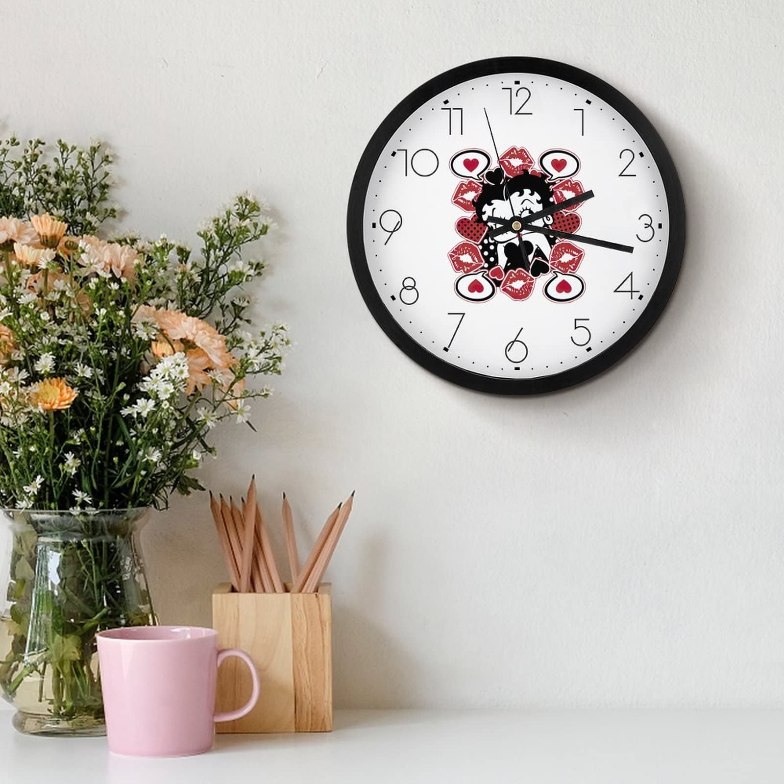 Amazon.co.jp: ベティちゃん ベティブープ Betoop 掛け時計 電池式