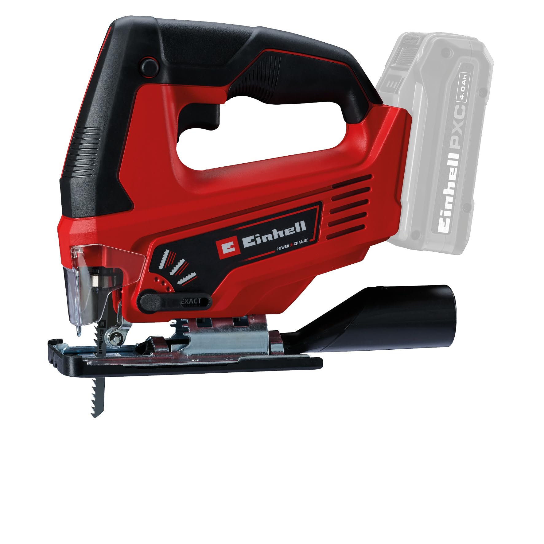 Einhell Bohrschrauber TE-CD 18/40 Li + Winkelschleifer TC-AG 18/115 Li + Stichsäge TC-JS 18 Li Power X-Change (18 V, inkl. 1 x 4,0 Ah Akku, Ladegerät, Etui)