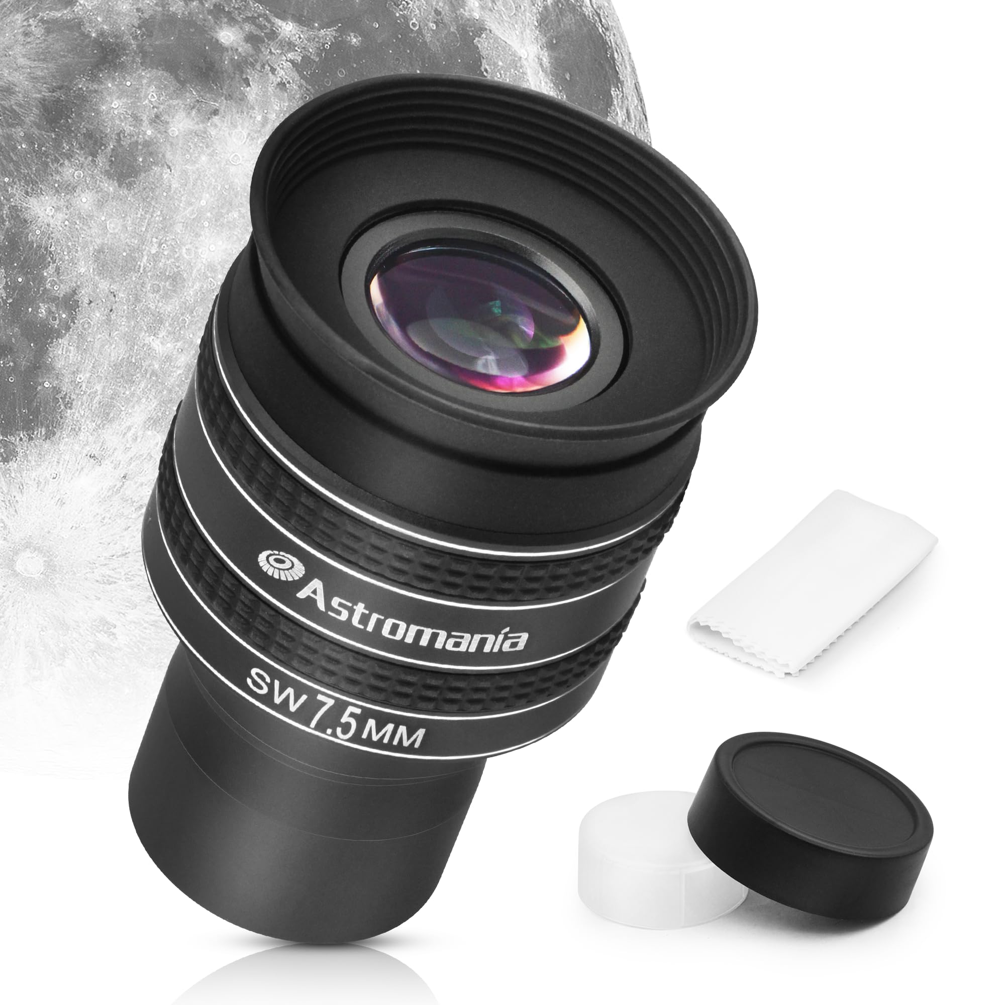 Astromania Telescope Eyepiece 7.5mm, Wide Angle 58 Degree Apparent Field Planetary Eyepiece for 1.25 inch Astronomy Telescope & Filter, Fully