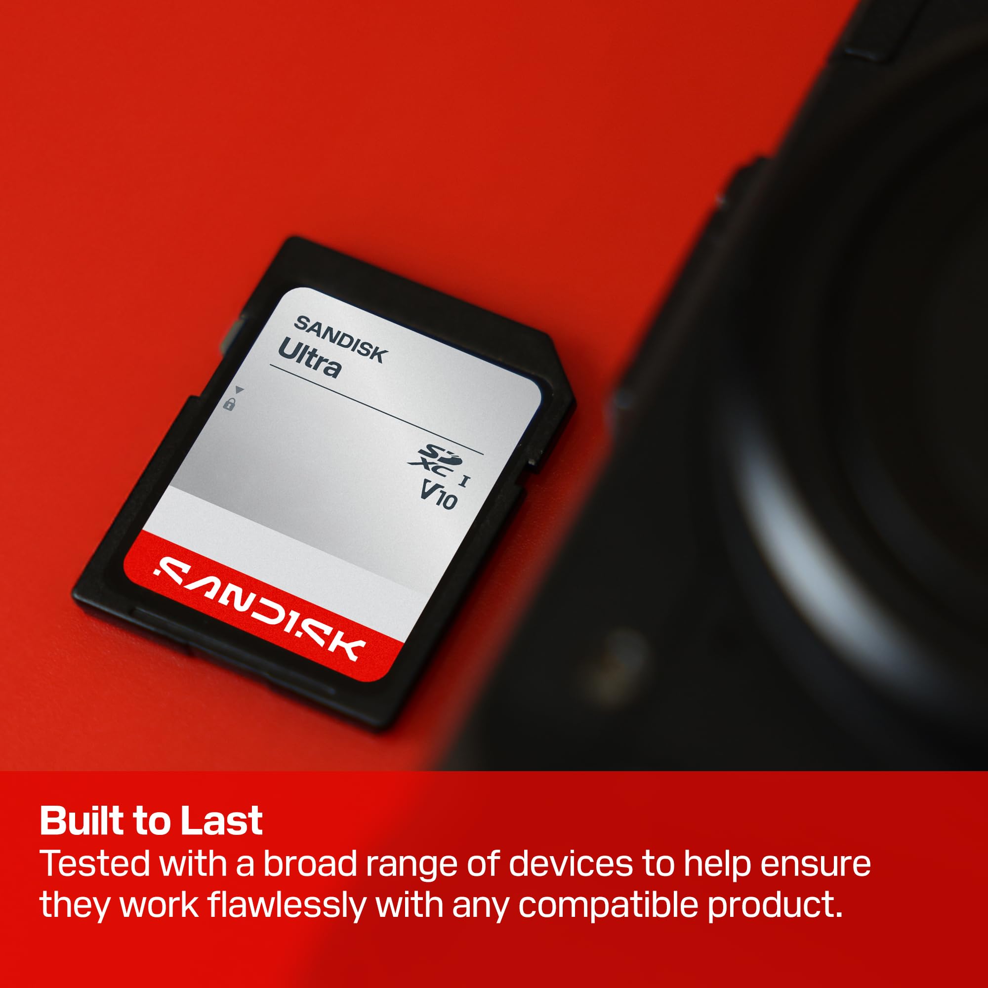 SANDISK Ultra SDXC UHS-I Scheda da 64 GB (fino a 145 MB/s velocità di lettura, video full HD, V10, U1, C10) SANDISK Memory Zone App
