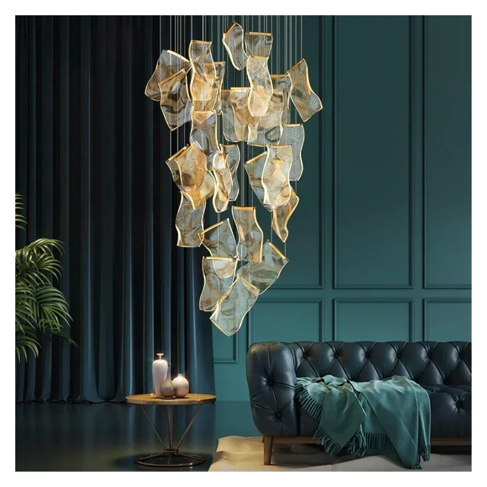 Lustre Moderne en Acrylique à intensité réglable pour sublimer un grand salon