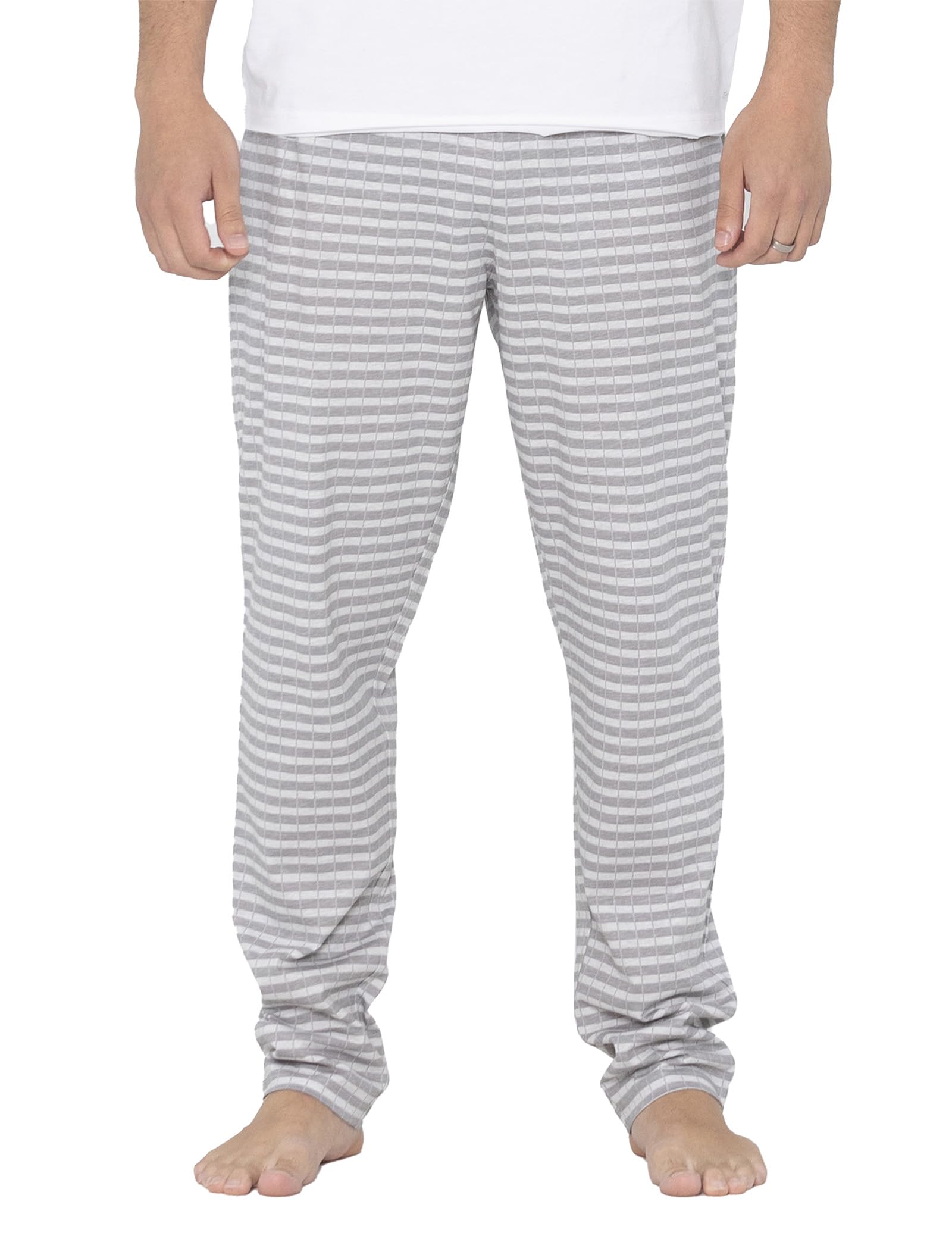 Enorsia Men's Red Cotton Check Print Pyjamas - Uk M