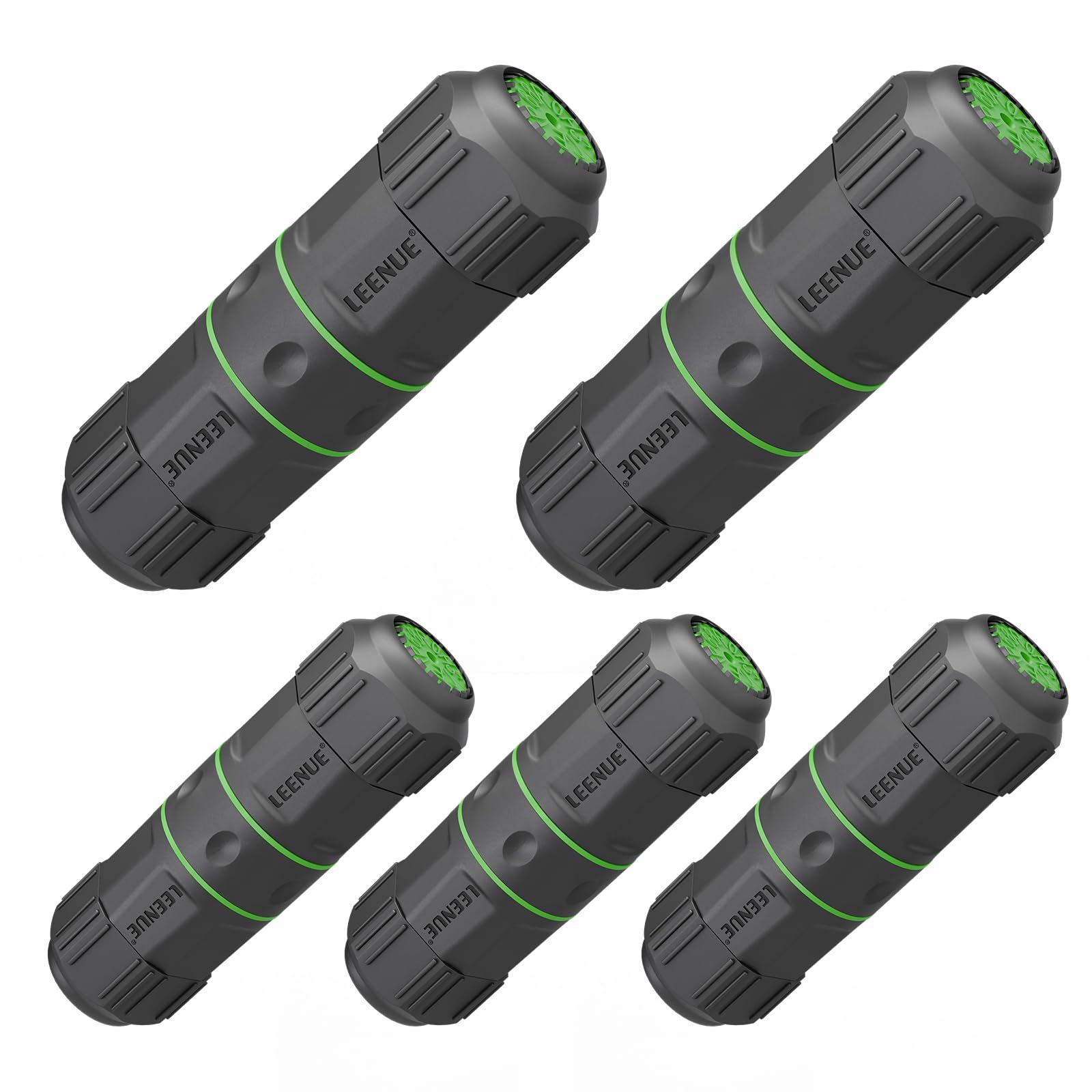 Lot de 5 coupleurs RJ45 étanches Cat7, 10 Gbit/s, IP68 - Coupleur Ethernet femelle vers femelle, plaqué or et blindé pour câbles réseau CAT7/CAT6A/CAT6