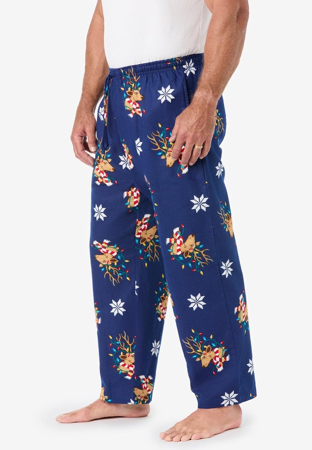 KingSize Men's Big & Tall Novelty Print Flannel Pajama Pants