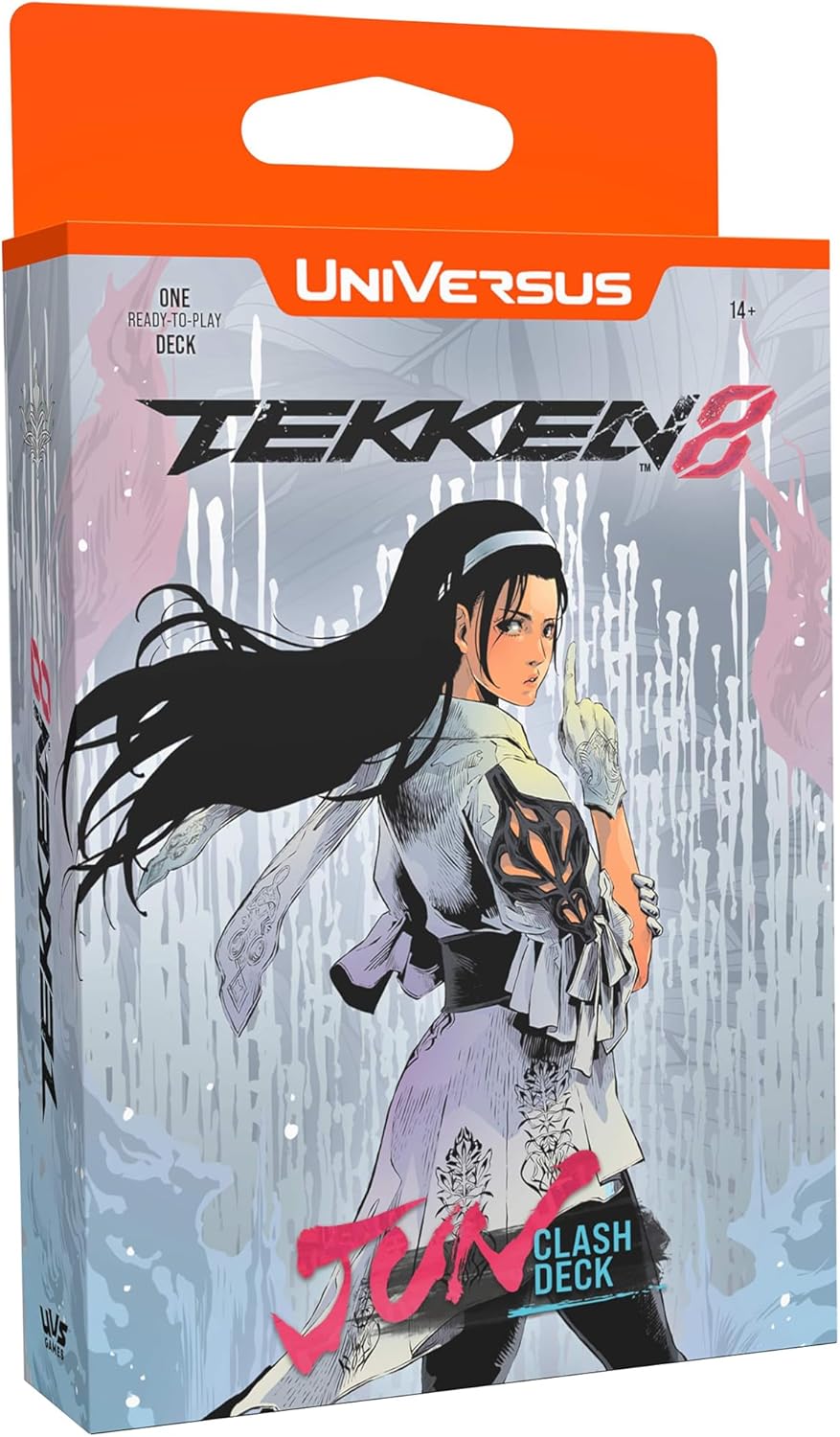 UFS Gamse UniVersus Tekken 8: Clash - Jun Ready to Play Character Deck, Collectible Card Game, Paper Play Mat, Officially Licensed