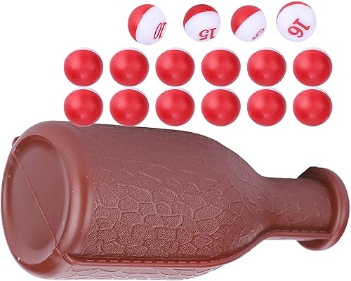 Miniatura 2 de Fydun Botella agitadora de billar, bolas numeradas de billar, dados de billar y accesorio de billar de 16 bolas