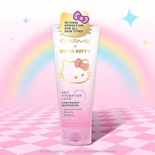 Miniatura 1 de The Crème Shop x Sanrio Hello Kitty Hidratante Ligero 247 Hydration Lock de la línea Klean Beauty Ultimate Hydration, Non-Greasy, Clean & Safe Skin