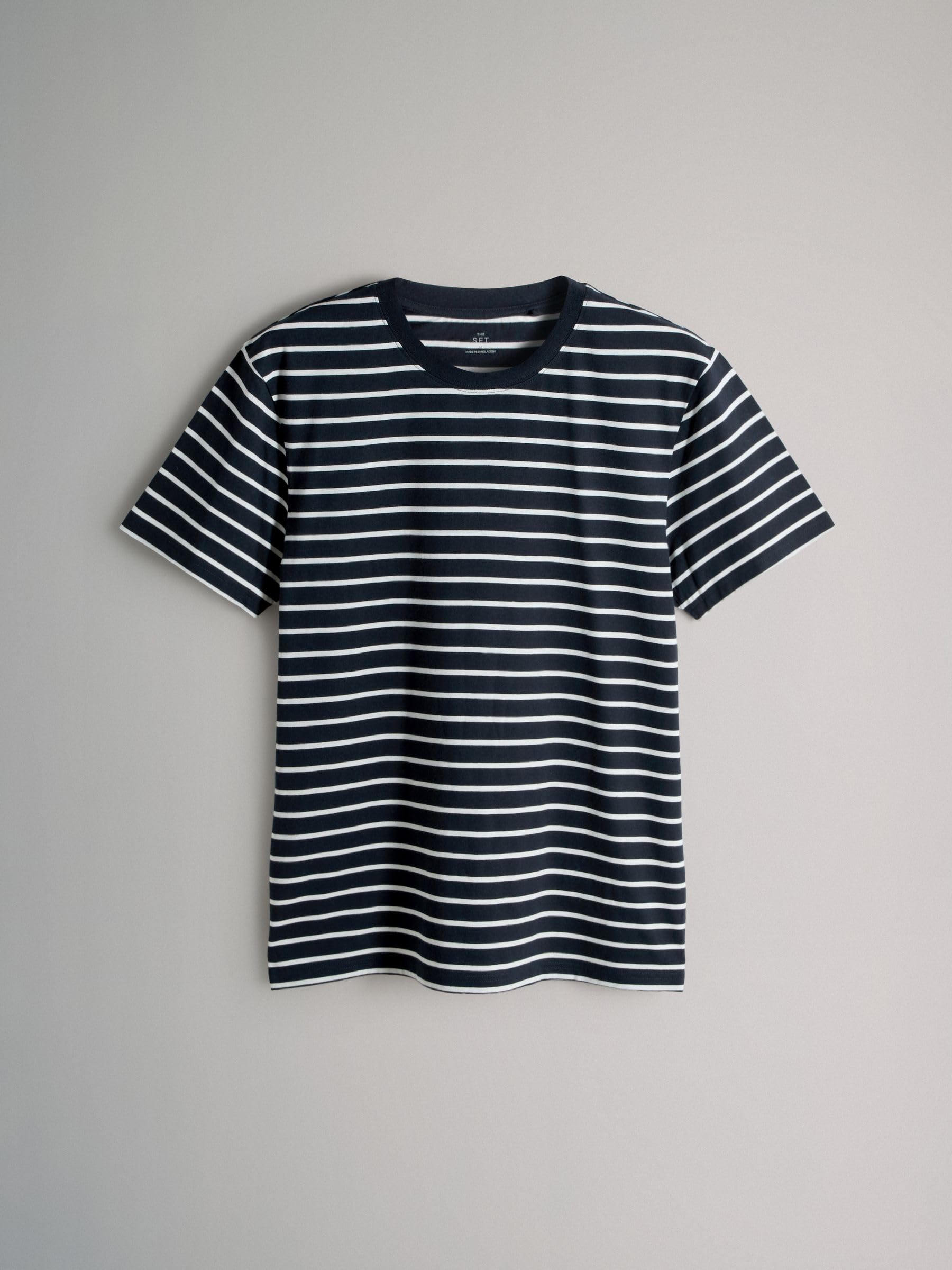 THE SET Homme T-Shirt Regular à Manches Courtes, Lot de 8