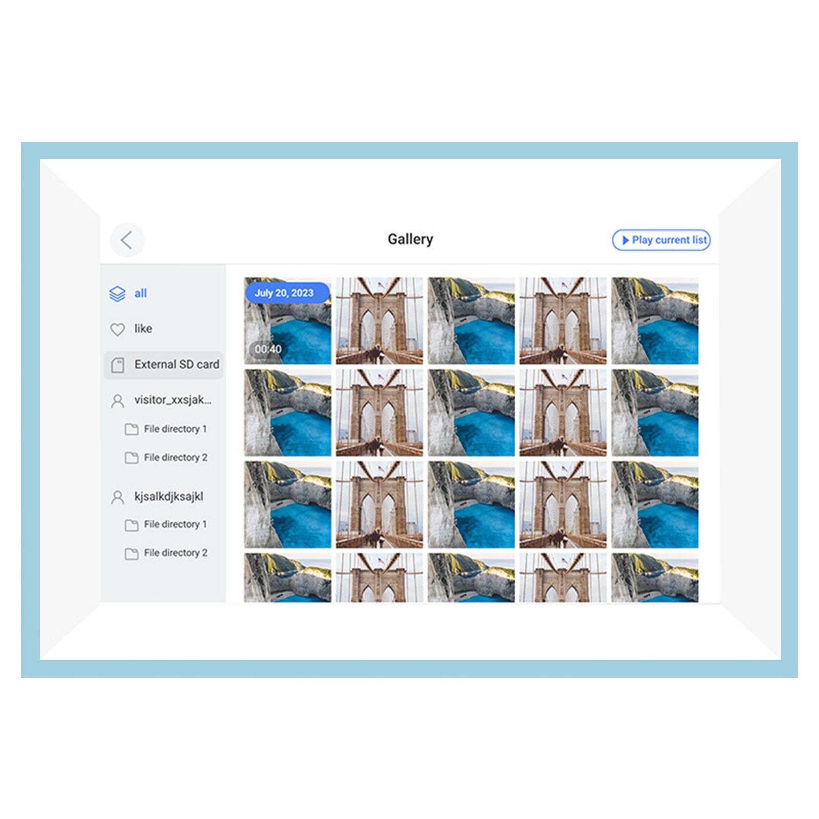 Calendario Digitale, 10.1in HD Touchscreen Interactive Electronic Chore Chart & Family Planner Plan, Calendario Intelligente la Cornice Digitale per gli Orari Famiglia Home