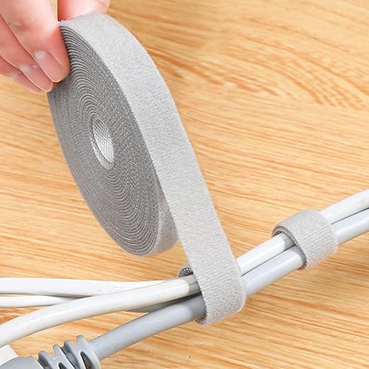 Reusable Cable Management Tie Roll