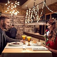 Vista 4 de Juego de 6 copas de vino ámbar