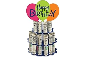 Cheerful Happy Birthday Balloon Tier Tool - DIY Colorful Birthday Party Money...