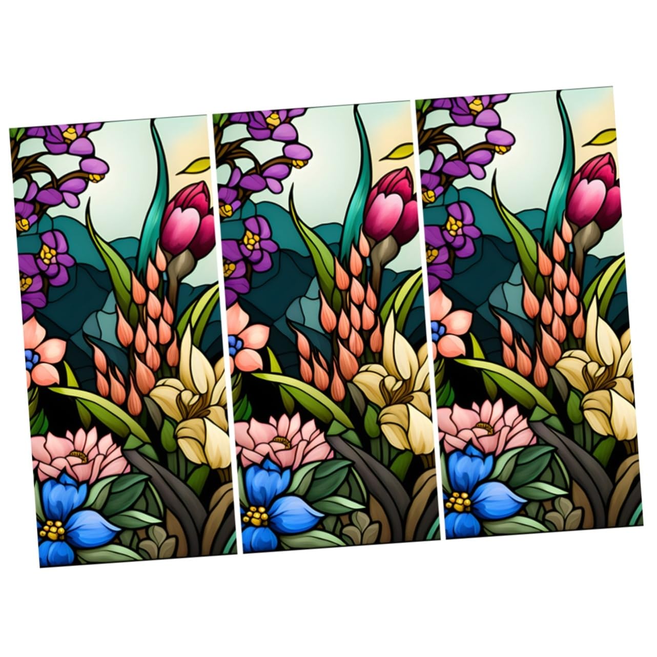 Blocage UV vitrail vintage pour protection solaire maison