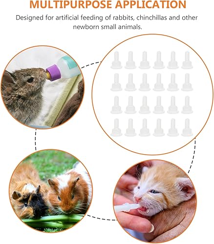 Miniatura 4 de 40 biberones de silicona para mascotas, repuesto para perro, cachorro, gato, gatito, conejos