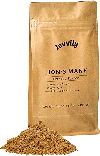 Miniatura 1 de Jovvily Extracto de hongo melena de león, 1 libra, extracto de hericium erinaceus, suplemento herbario, siempre puro