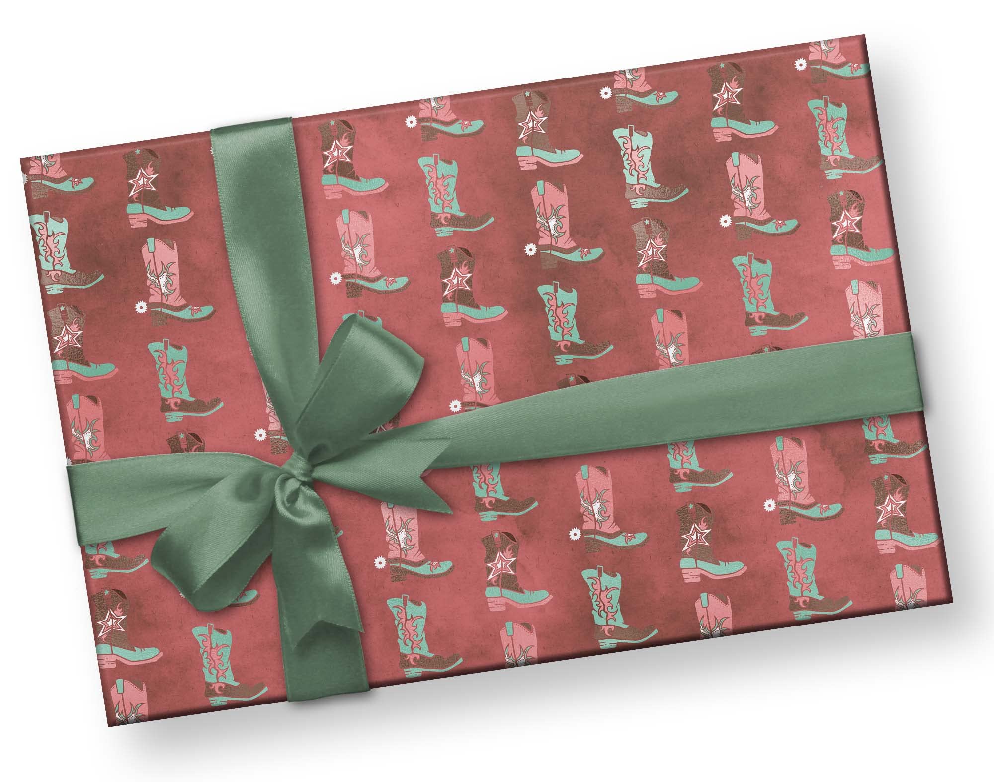 REVEL & Co Chrstmas Cats Folded Wrappng Paper Wth Cats N Hats