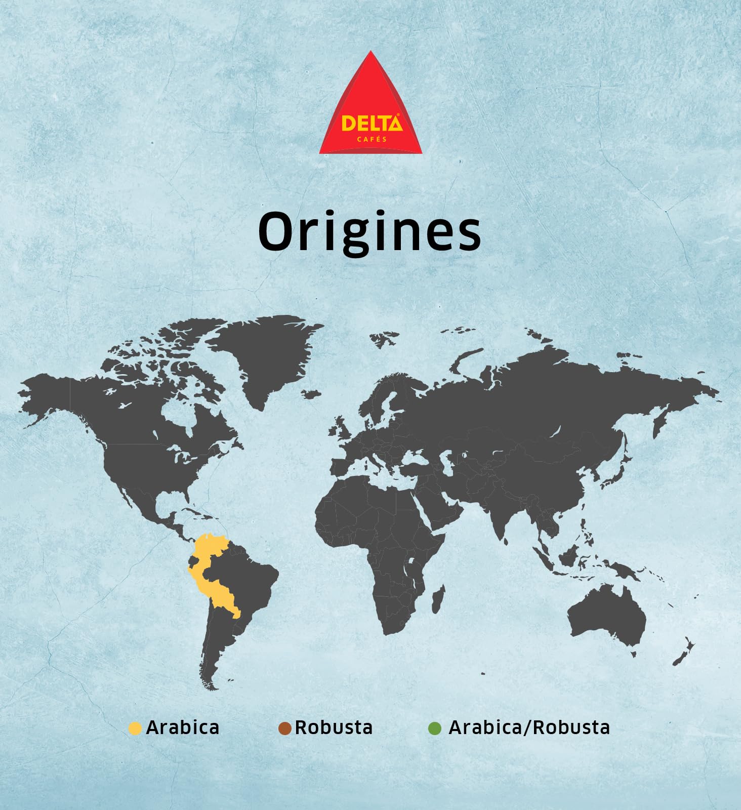 Delta Cafés Origen Colombia - Café en Grano - Notas Suaves y Aterciopeladas con Leves Matices Cítricos - 500 g