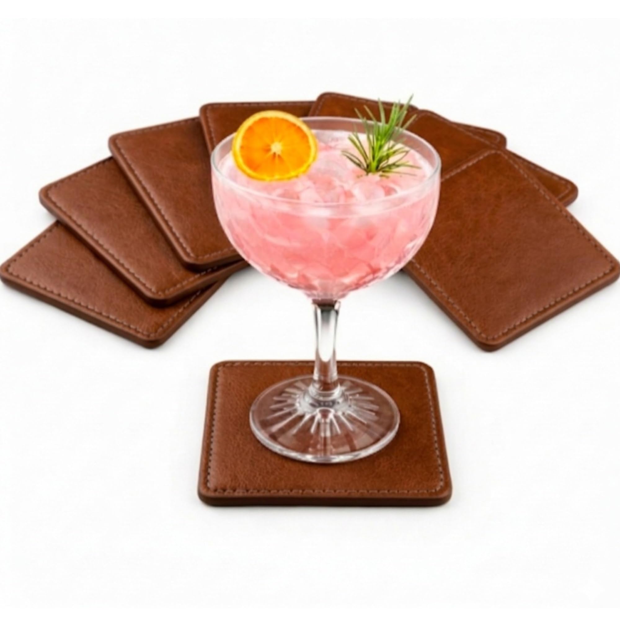dessous de verre effet cuir