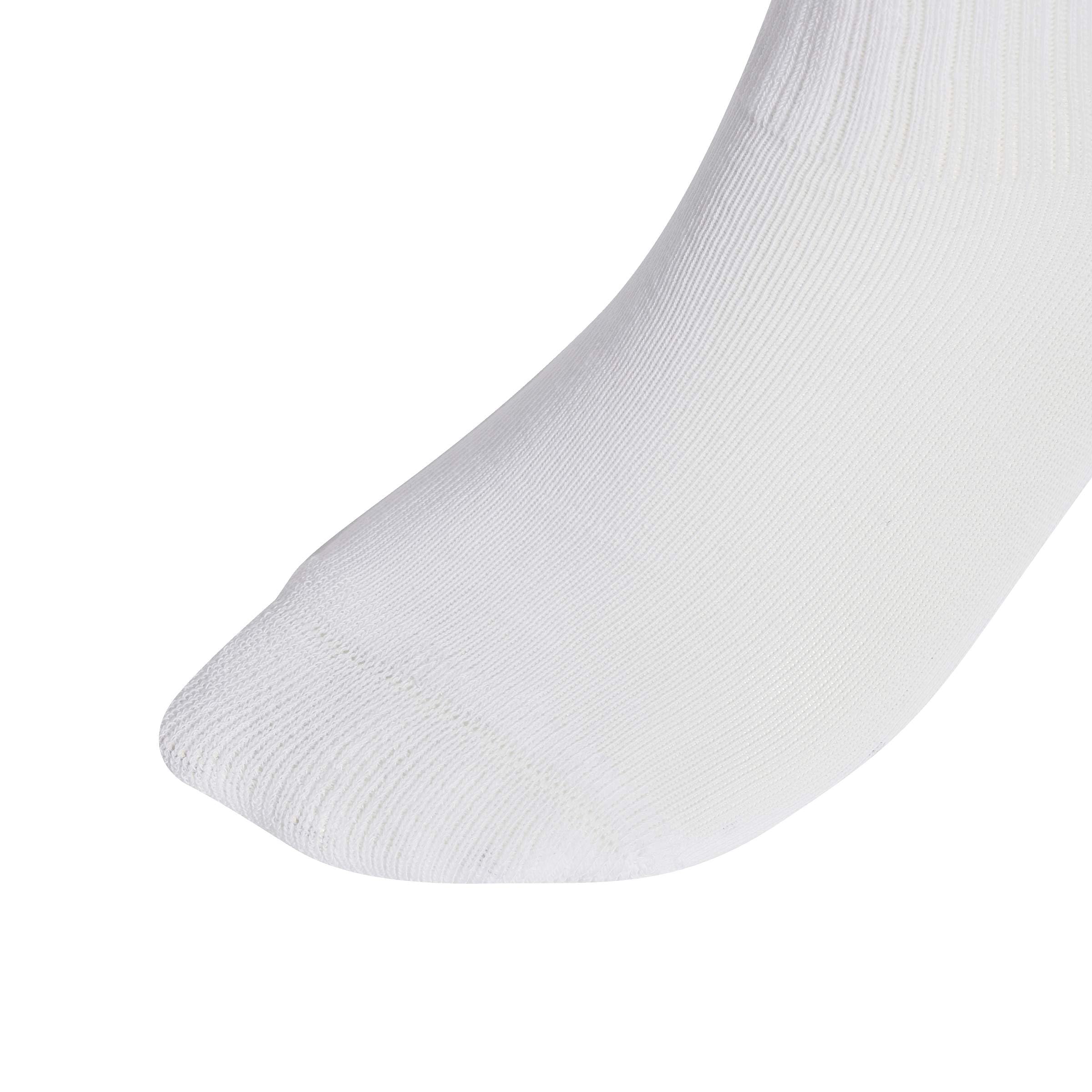 adidas Uniseks - dzieci LINEAR KIDS CREW 3 PAIRS PER PACK SOCKS, white/glow blue/team royal blue, 4-5 Years