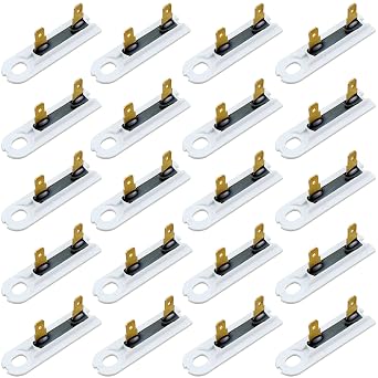 Upgraded 20Pack 3392519 Dryer Thermal Fuse by Techecook - Replacement for Whirl-Pool Ken-More Dryers - Compatible for Part 80005 3388651 WP3392519VP 694511 Thermal Fuse 20 Pack